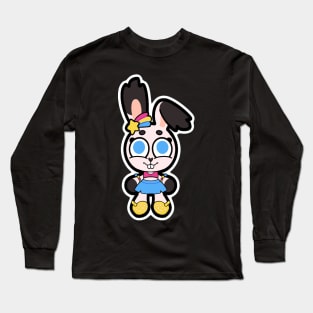 Pansexual Flag Bunny Long Sleeve T-Shirt